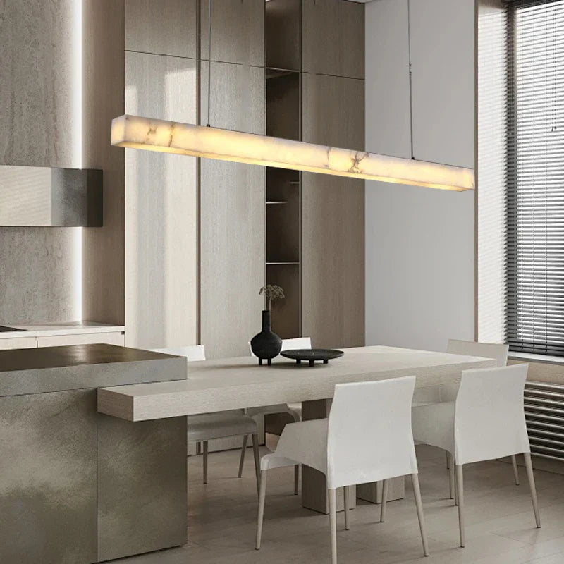 Afralia™ Marble Stone Hanging Lamp for Bar Dining Table Luxe Light Fixture