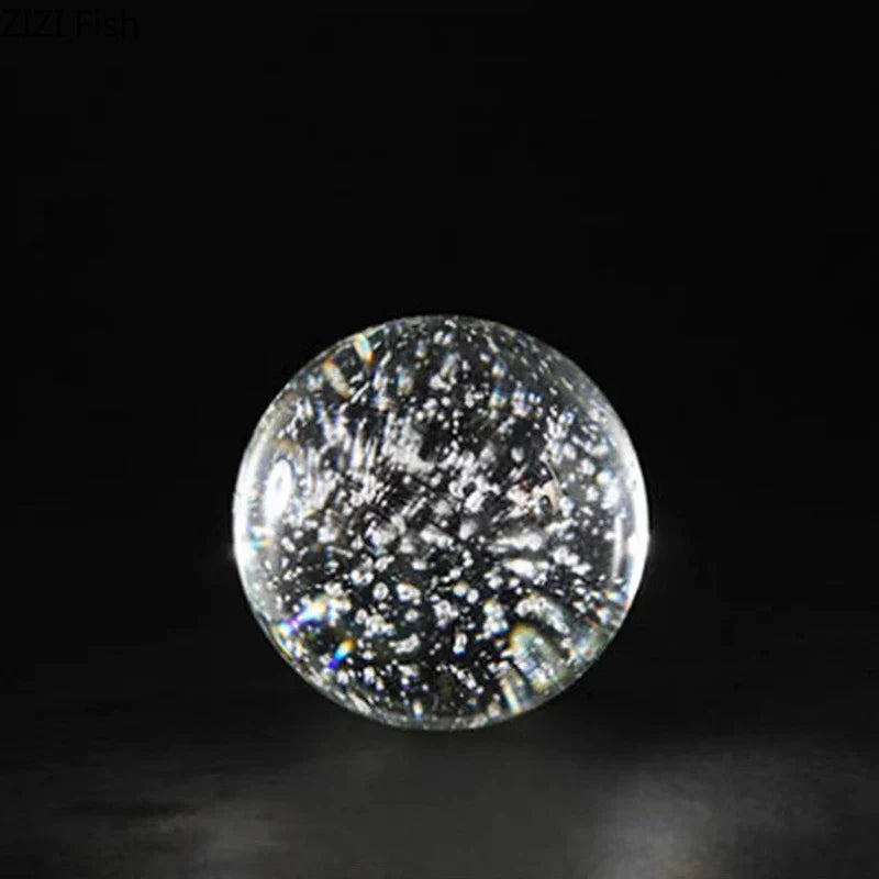 Geometric Crystal Bubble Ball Decor by Afralia™