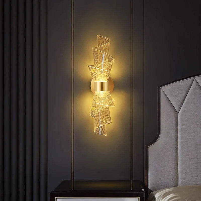 Nordic LED Wall Light Sconce for Home Living Room Bedroom Study Corridor, Afralia™ Bedside Wall Lamp