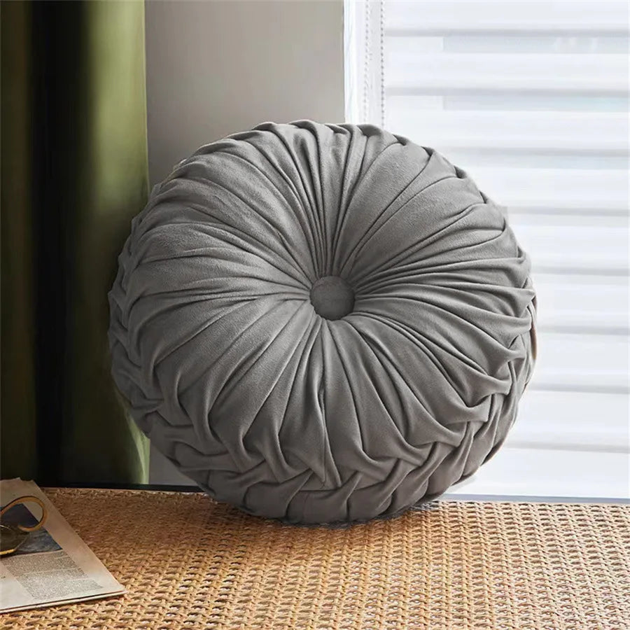 Afralia™ Dutch Velvet Round Seat Cushion: Modern &  Comfortable Back Support for Living Room.