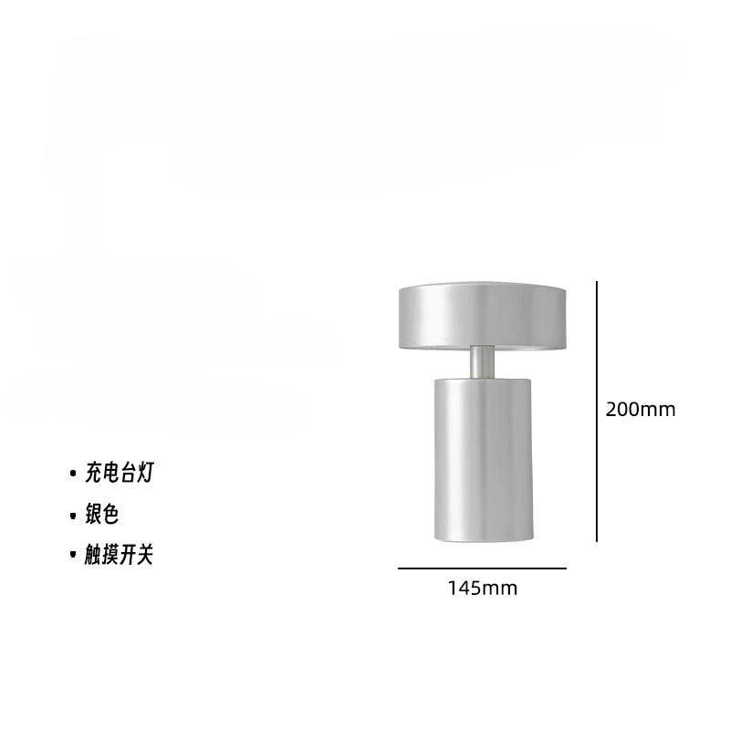 Afralia™ Mushroom Table Lamp Touch Switch USB Charging Wireless Modern Desk Light