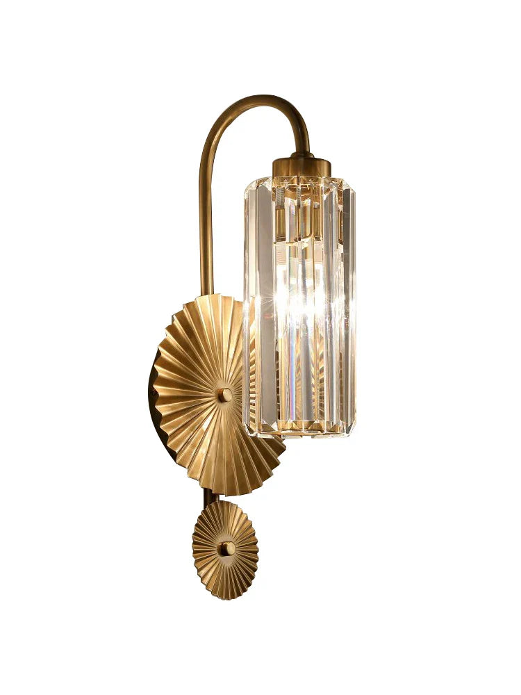 Afralia™ Crystal Wall Light: Minimalist Bedside Loft Wall Sconce for Living Room