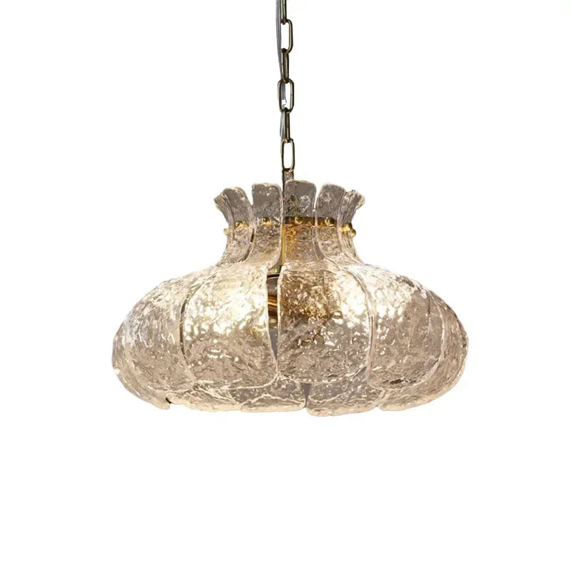 Afralia™ Retro Glass French Chandelier for Dining Room, Bedroom, Bar - Medieval Designer Luminaire