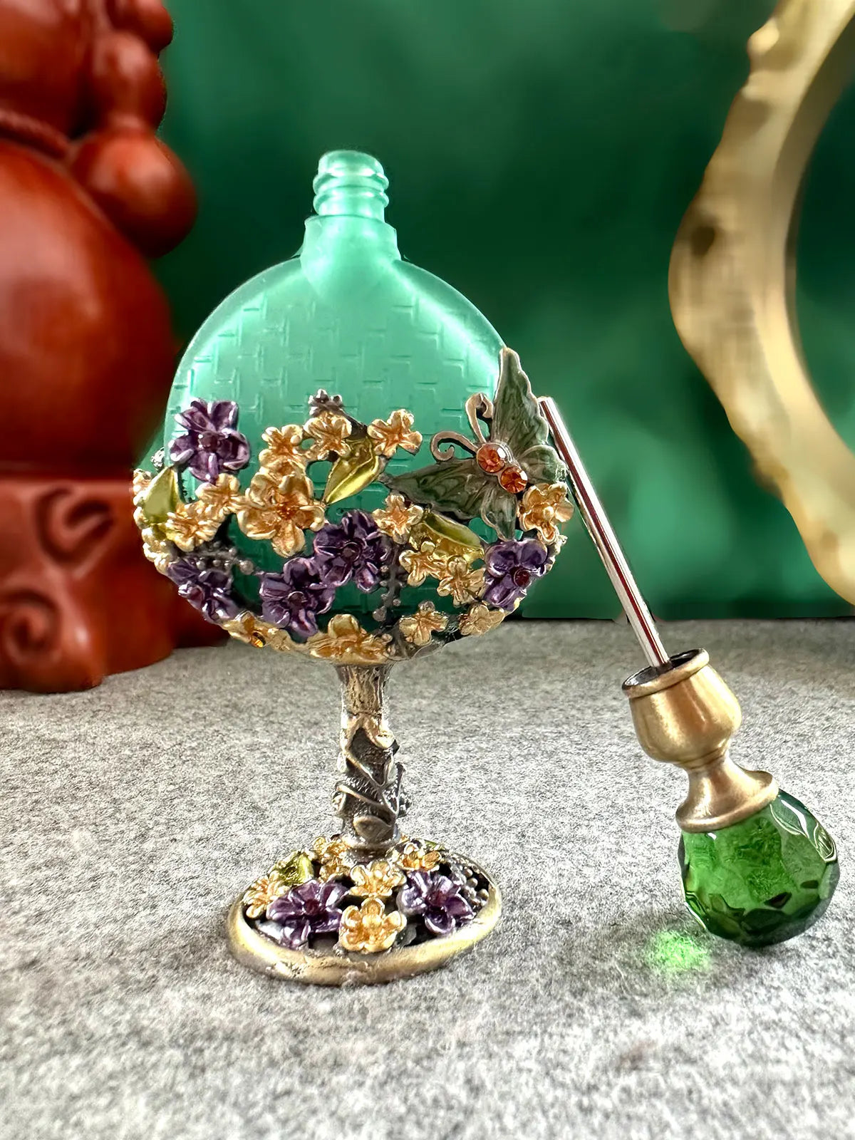 Afralia™ Glass Perfume Bottle Essential Oil Home Decor Gift