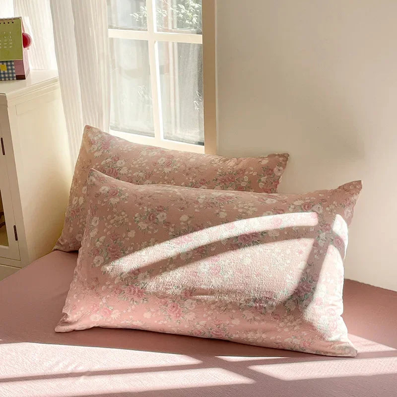 Afralia™ Double Layer Yarn Bedspread Set King/Queen Breathable Comfortable Bedding