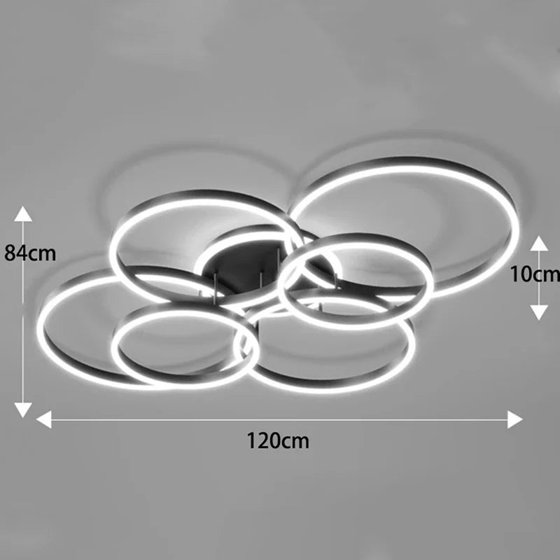 Afralia™ Smart LED Ceiling Lights for Nordic Home Decor