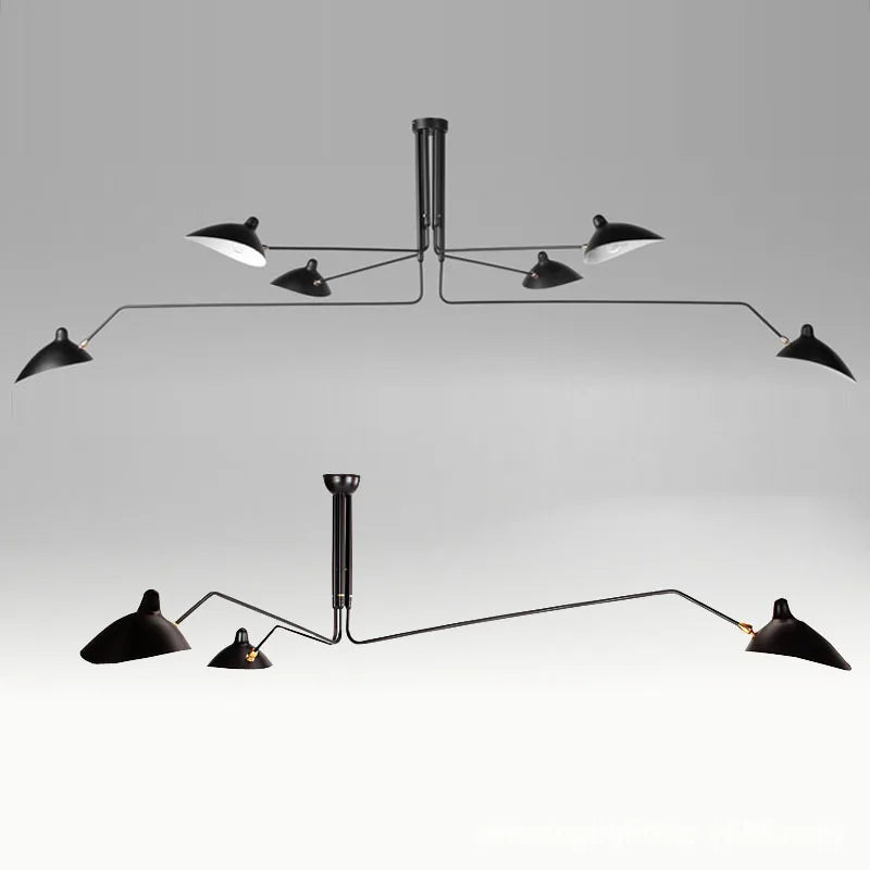 Afralia™ Spider Serge LED Pendant Chandelier: Retro Industrial Modern Duckbill Lighting