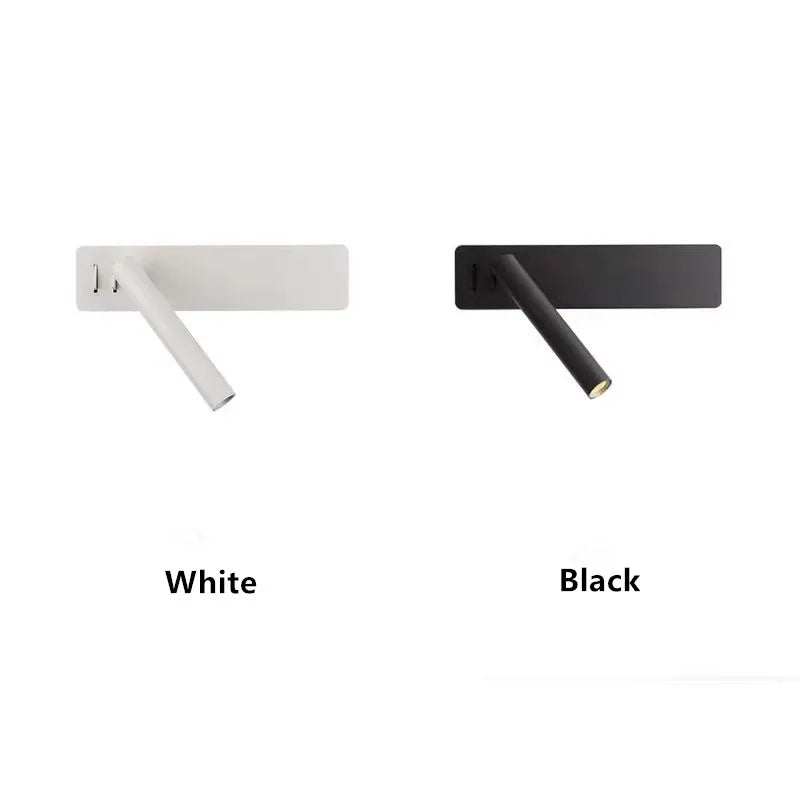 Afralia™ LED Wall Lamp Spotlight Switch Modern Bedroom Reading Light