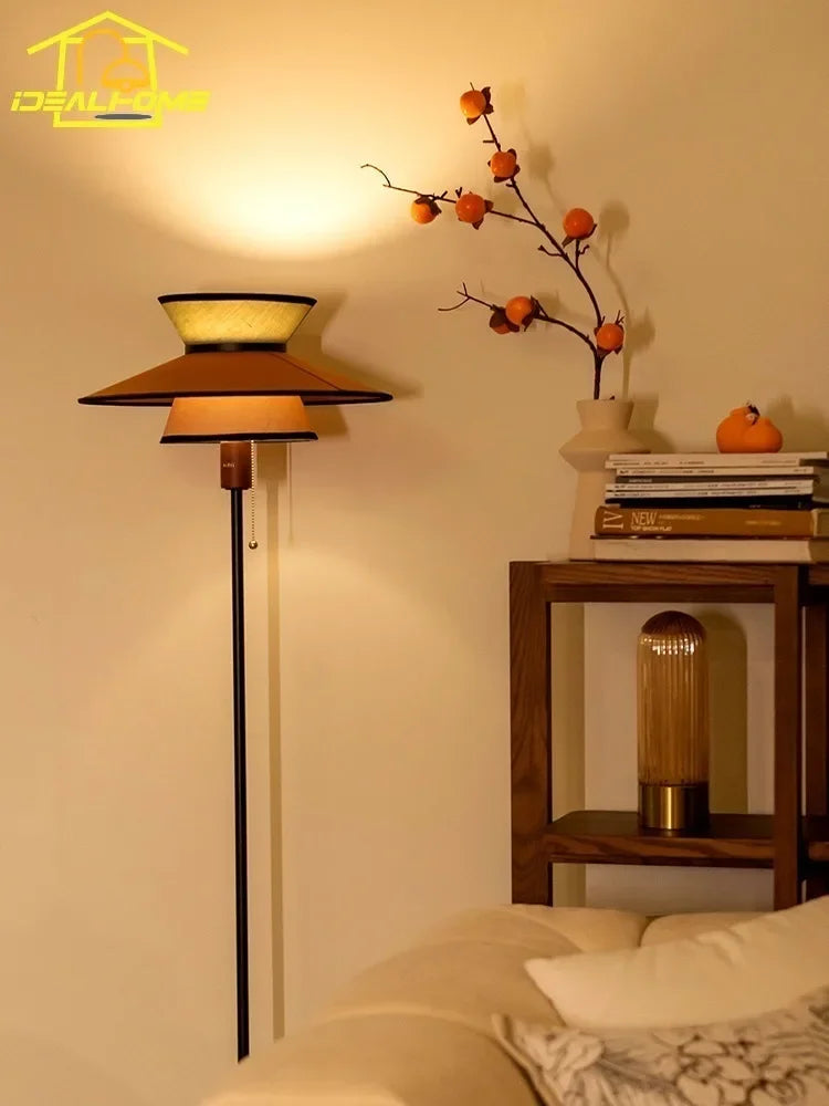 Afralia™ French Design Vertical Floor Lamp for Cozy Living Spaces