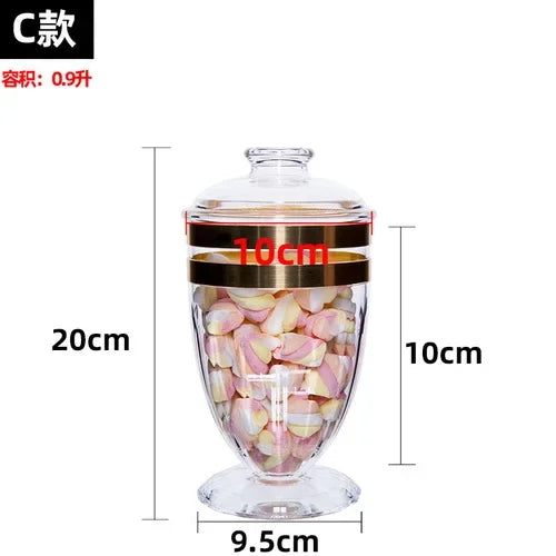 Afralia™ Acrylic Candy & Spice Jar Set for Kitchen Food Storage