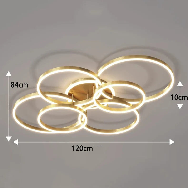 Afralia™ Smart LED Ceiling Lights for Nordic Home Decor