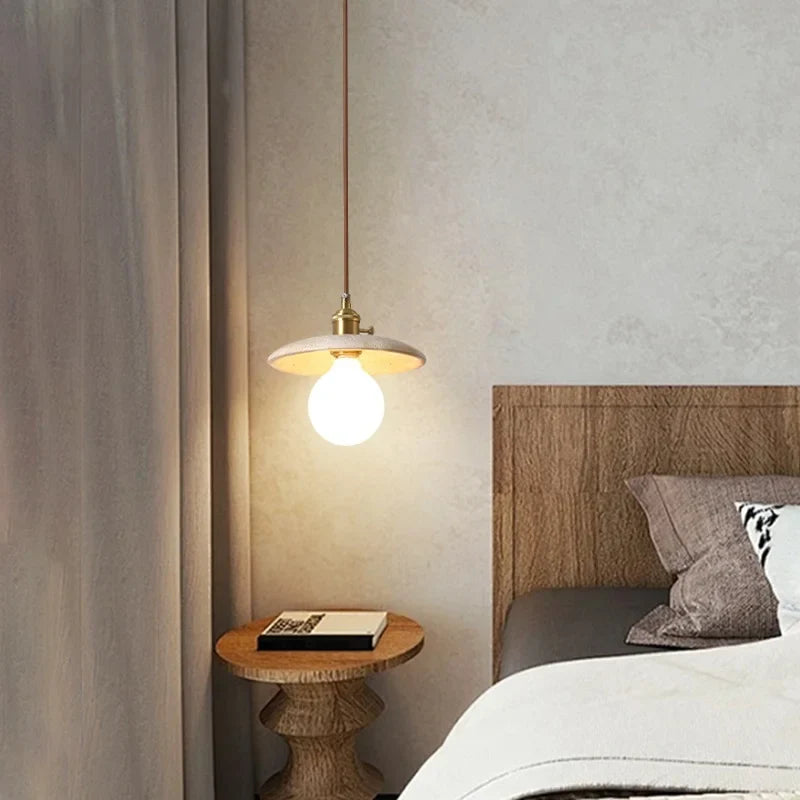 Afralia™ Glass Ball LED Pendant Light Yellow for Home Decor Dining Living Room