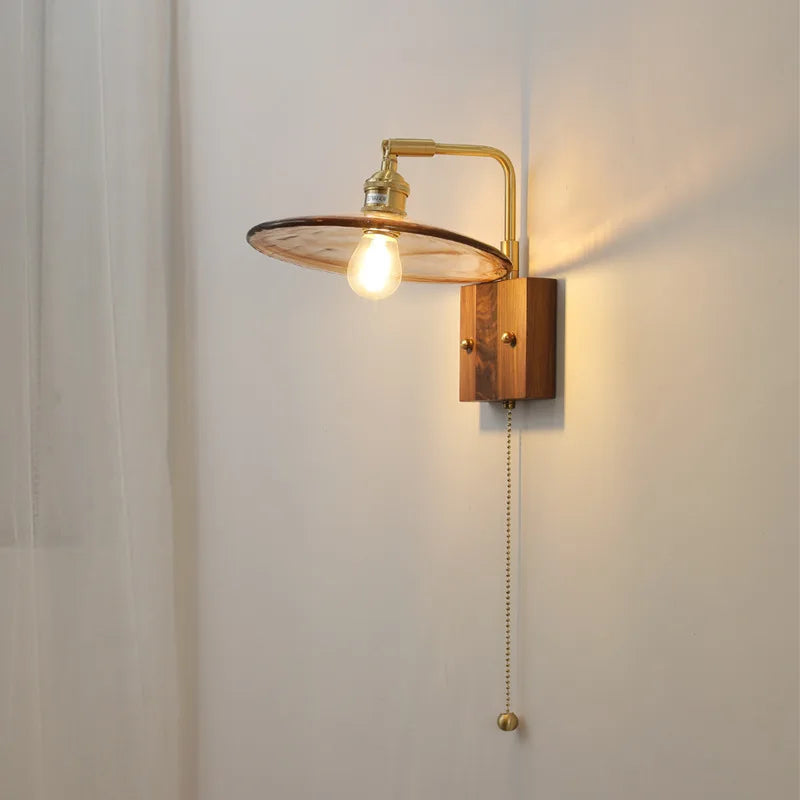 Afralia™ Retro Copper Wall Lamp for Modern Living Dining Bedroom Lighting