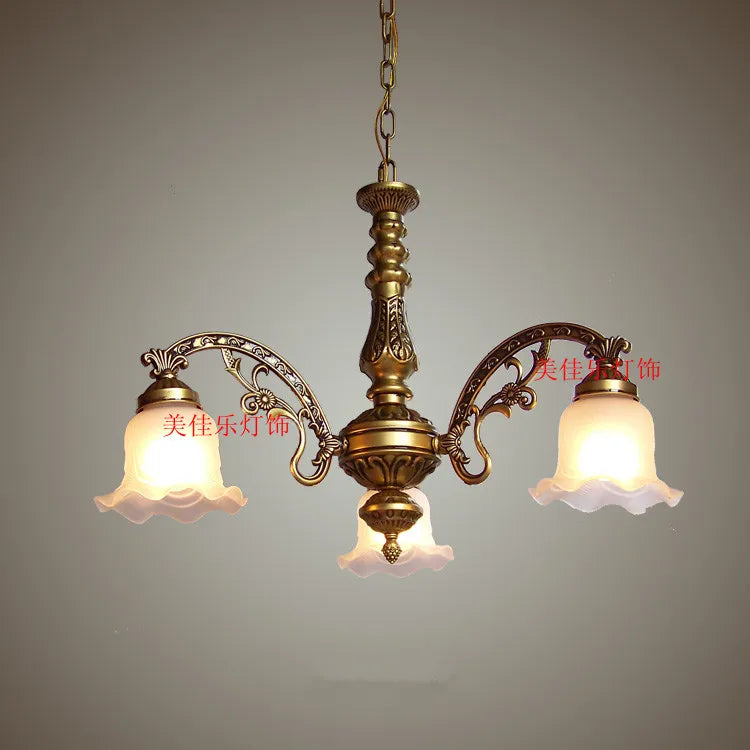 Afralia™ Glass Shade Ceiling Chandelier for Dining Room Kitchen Island Lights