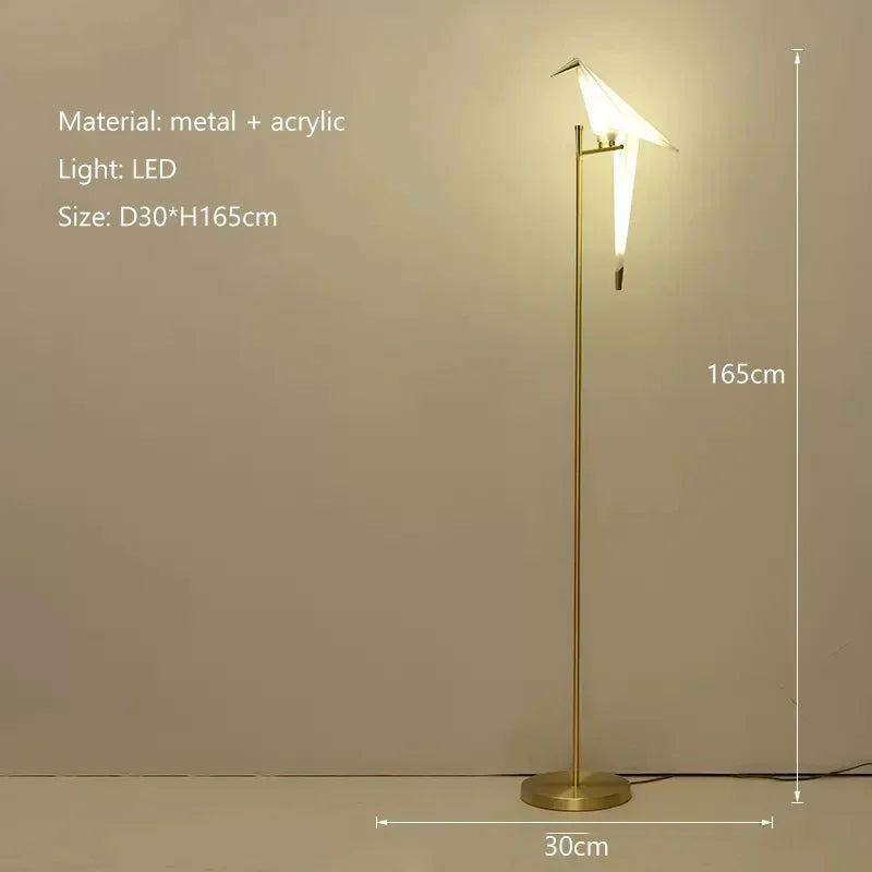 Afralia™ Bird LED Floor Lamp for Living Room & Bedroom