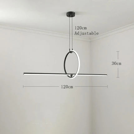 Afralia™ Geometric Chandelier: Modern Scandinavian Industrial Hanging Lamp Fixtures