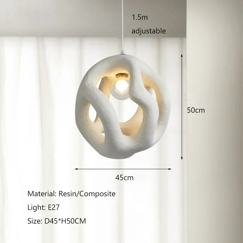 Afralia™ Wabi Sabi Chandelier: Modern Nordic Pendant Lamp for Living Room, Bedroom, Kitchen