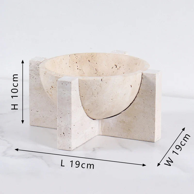 Afralia™ Marble Stone Flower Pots & Tablescape Set for Home & Hotel Decor