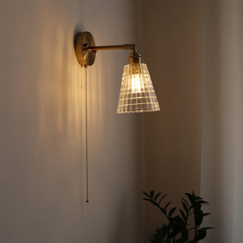 Afralia™ Modern Copper LED Wall Sconce, Nordic Design for Hallway, Living Room, Bathroom