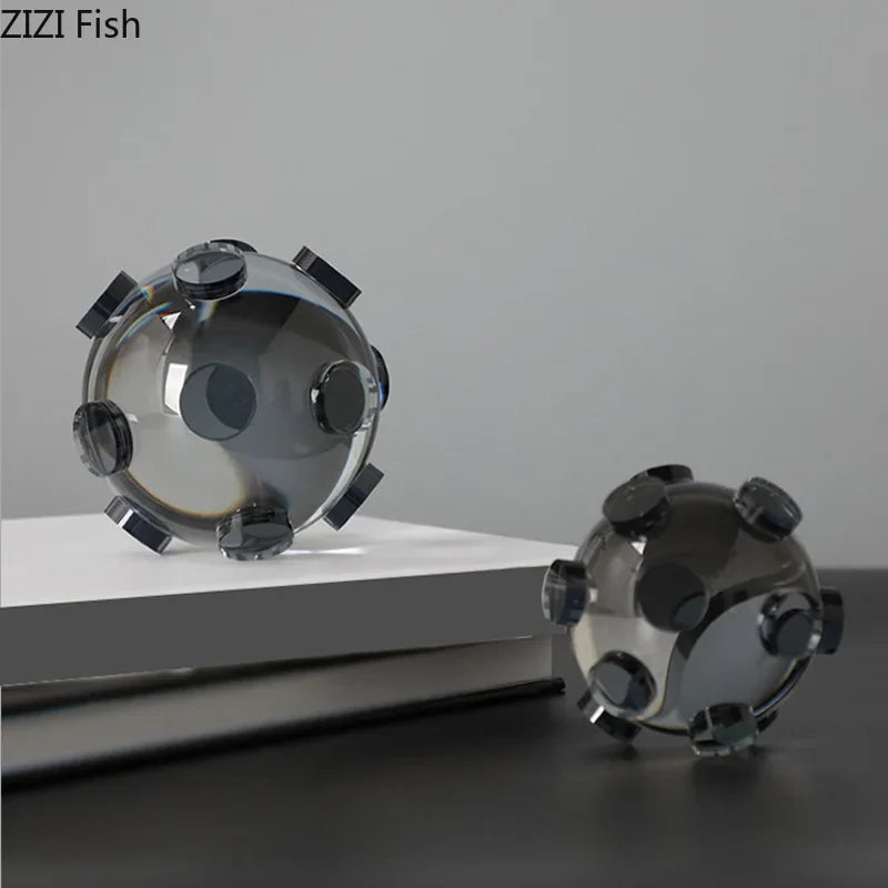 Afralia™ Virus Cell Crystal Ball Sculpture Room Decor