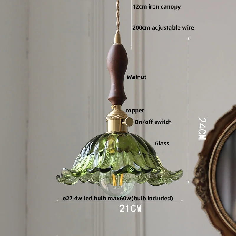 Afralia™ Modern Copper Glass Pendant Light Fixture for Reading Aisle Coffee Pink Home Decor