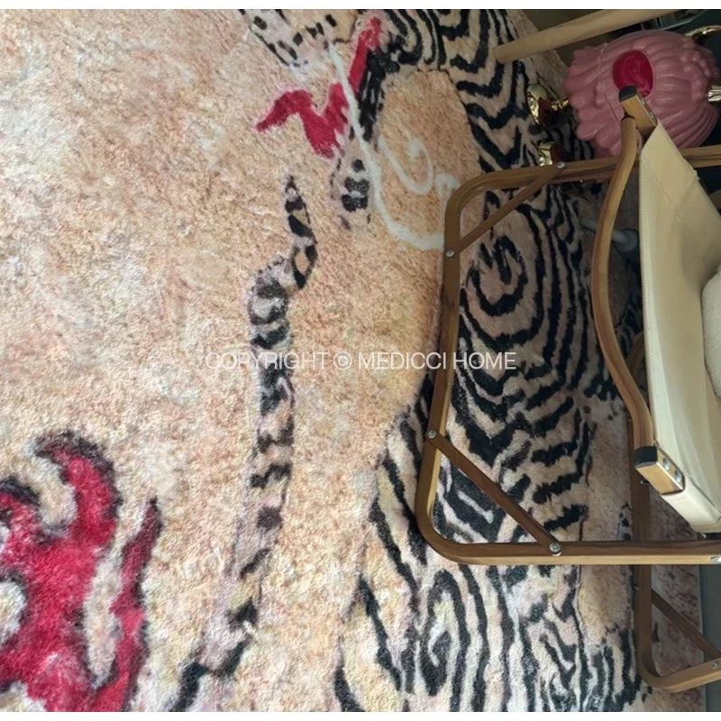 Afralia™ Tiger Carpet: Super Soft Plush Rug for Bedroom & Living Room