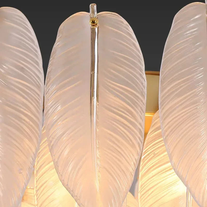 Nordic Feather Chandelier by Afralia™ - Modern LED Pendant Lamp for Home Living Room