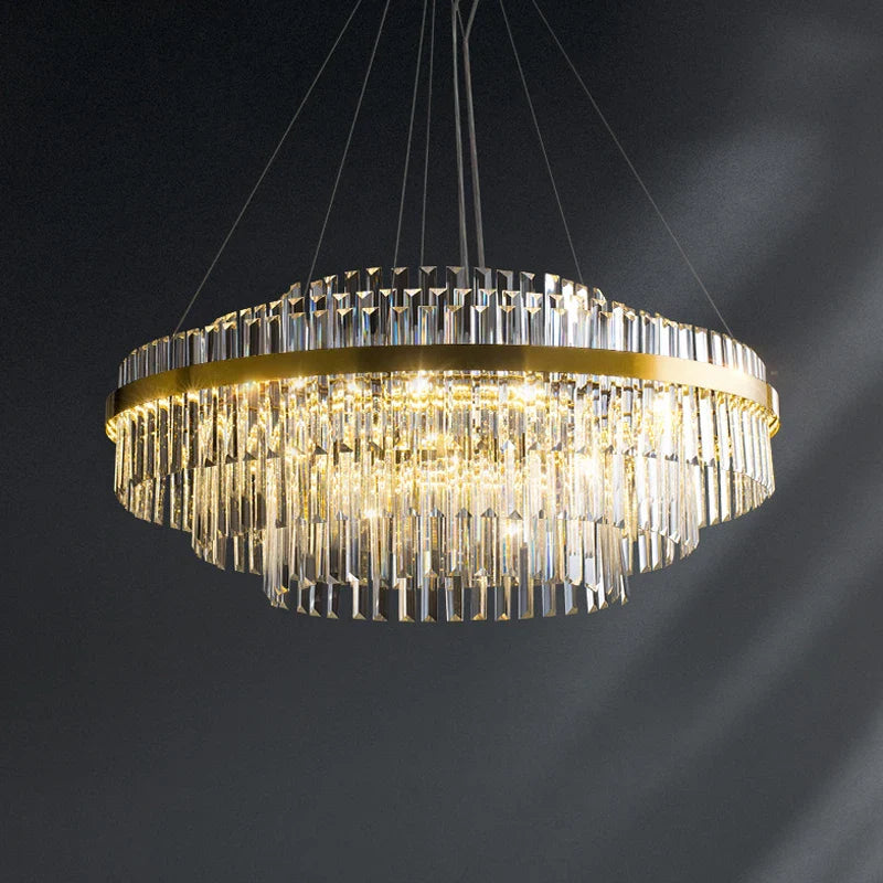 Afralia™ Luxury LED Crystal Chandeliers for Living Dining Room Decor - Modern Home Lighting