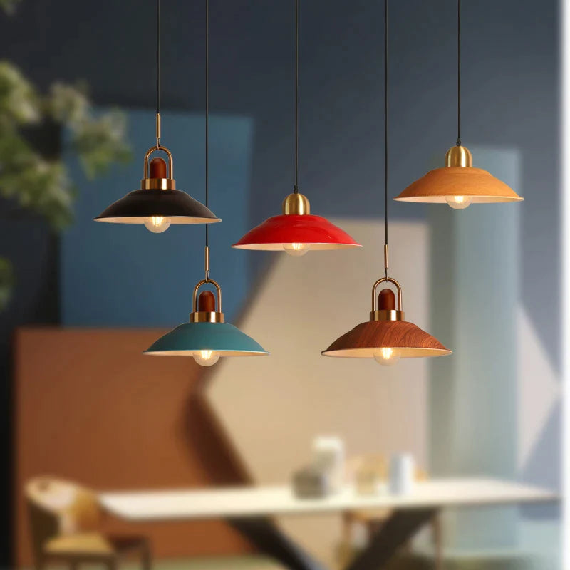 Afralia™ Modern Single-Head Iron Pendant Lamp for Restaurants and Dessert Stores