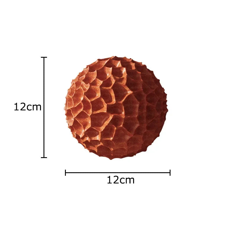 Afralia™ Honeycomb Ball Sculpture: Geometric Desk Decor & Abstract Art for Room Aesthetics