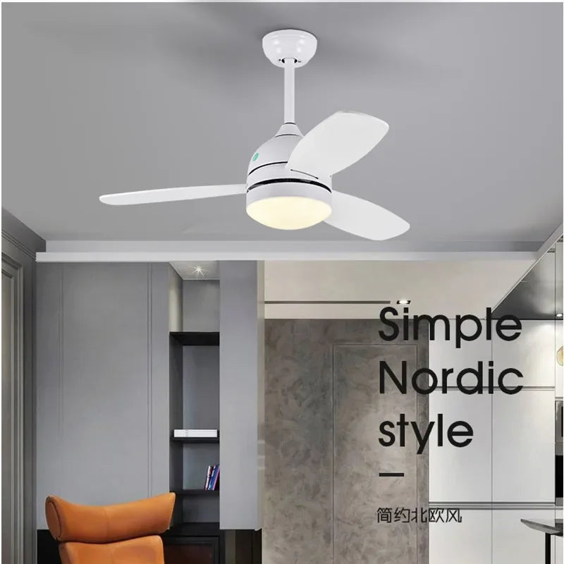 Afralia™ 42" Wood Blades Ceiling Fans Light with AC Motor, Remote Control