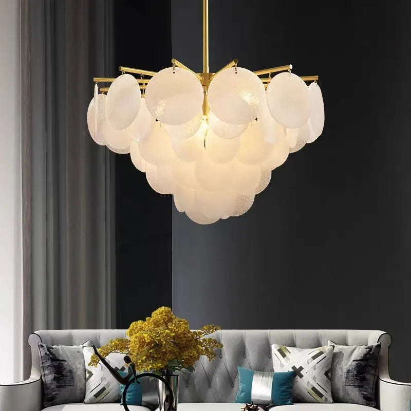 Afralia™ Nordic Crystal Ceiling Chandelier for Bedroom Living Room Home Decor Lighting