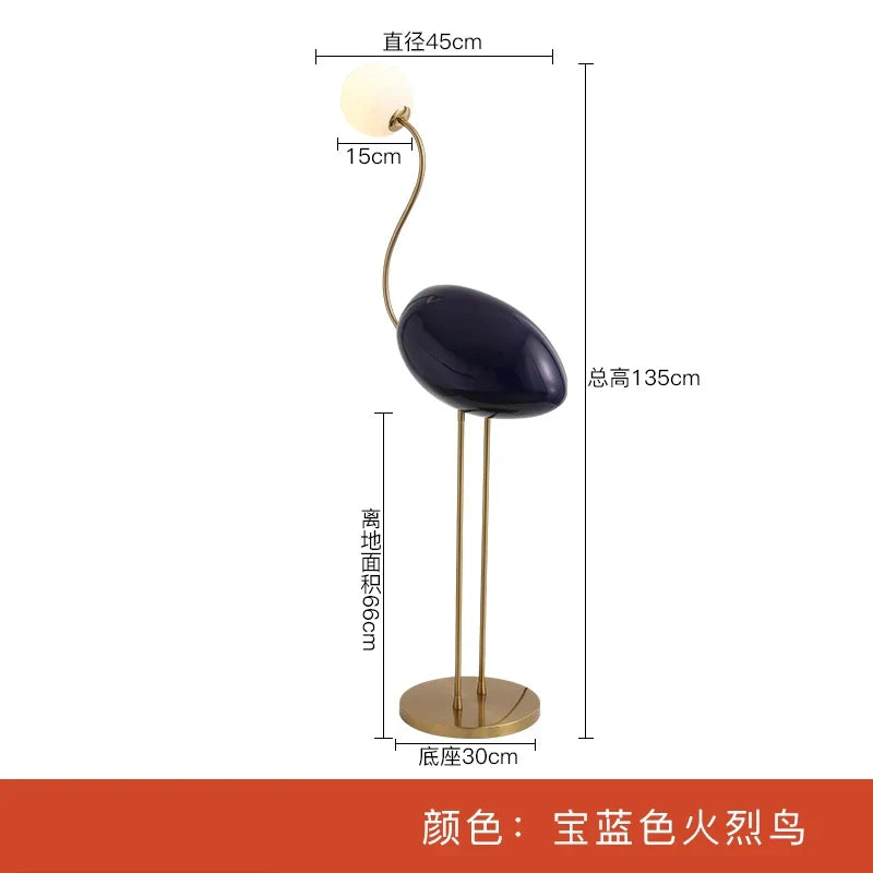 Afralia™ Flamingo Corner Floor Lamp | Nordic Design Luxury Art Decor | LED E27 | Vertical Stand