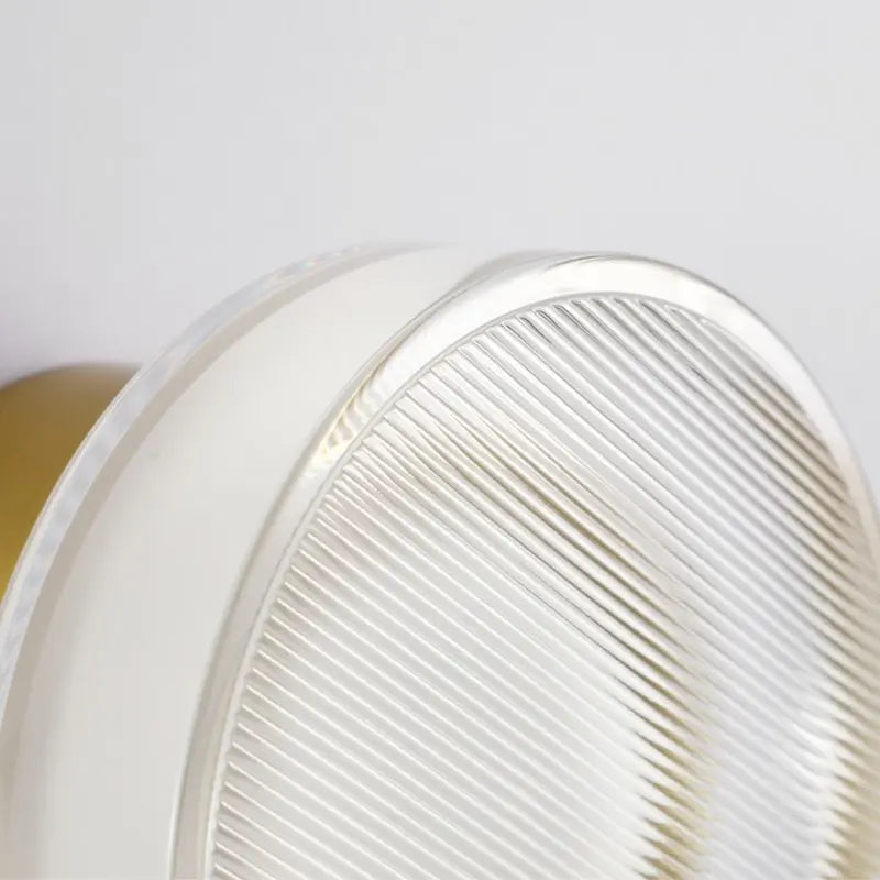 Afralia™ Elegant Glass LED Wall Sconce for Luxury Lighting in Bedroom and Aisle