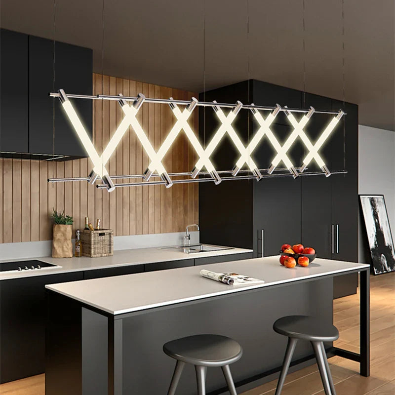 Afralia™ Minimalist LED Chandelier: Modern Design for Dining Room, Office, Hotel, and Kitchen