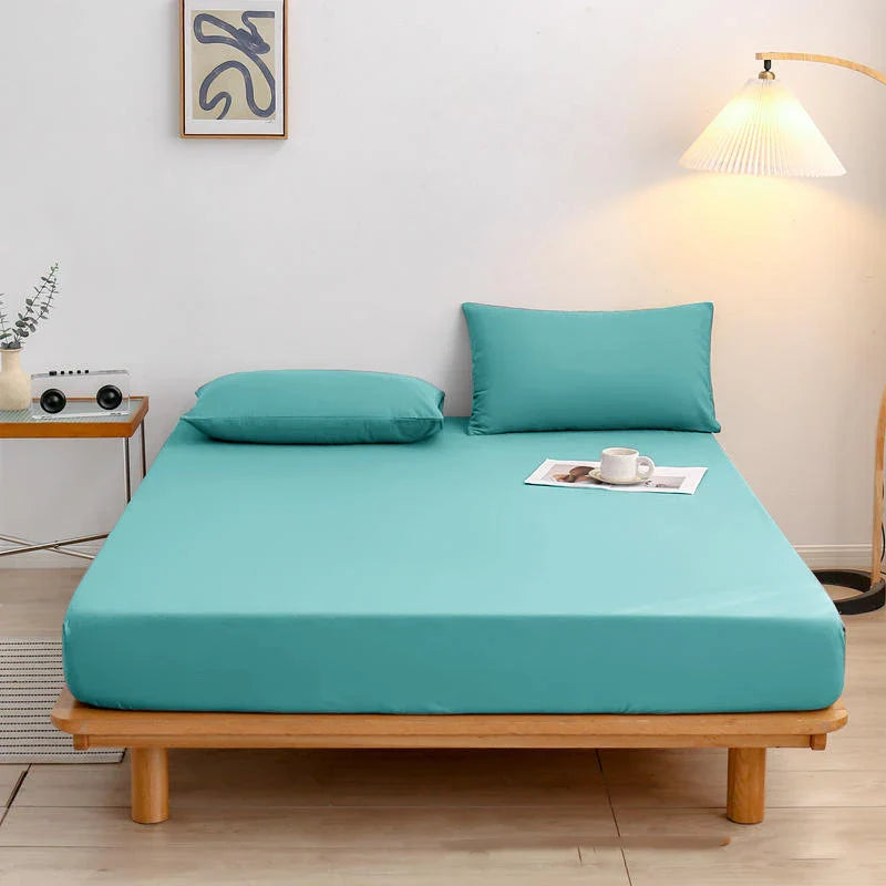 Afralia™ Soft Skin-Friendly 360° Fitted Bed Sheet with Elastic Band - Durable & Dapper