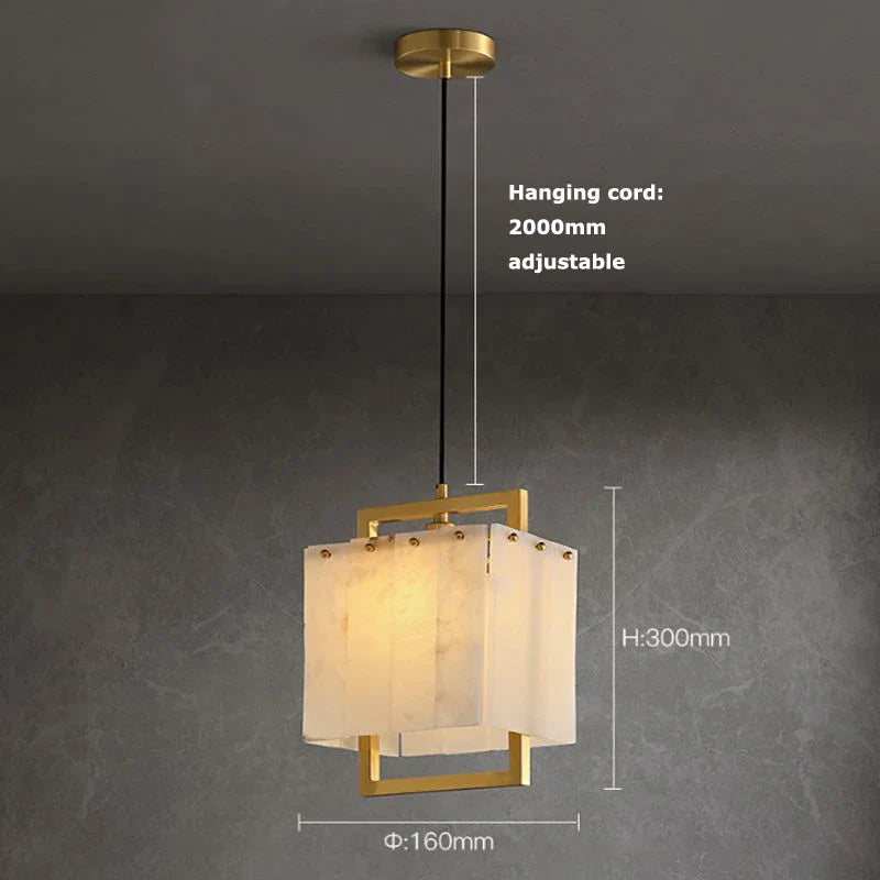 Afralia™ Spanish Marble Chandelier for Hotel Restaurant Lobby Custom Decoration Light