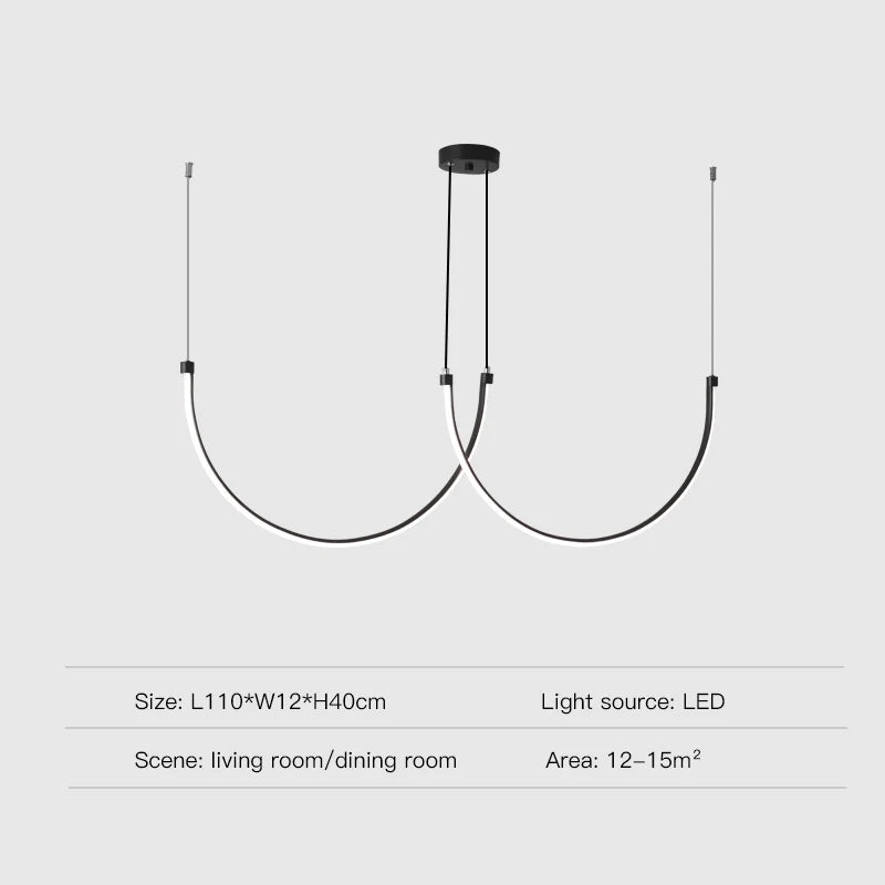Afralia™ Nordic Minimalist Ceiling Chandelier for Dining Room Living Room