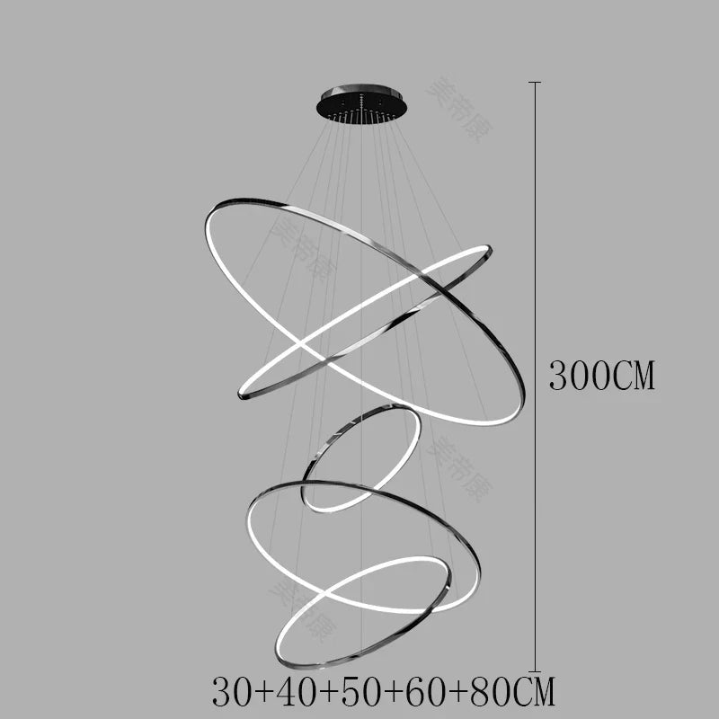 Afralia™ Modern LED Pendant Lights for Home Decor, Chandeliers for Dining Room and Living Room