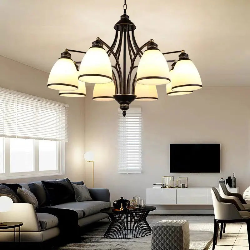 Afralia™ Retro Kitchen Pendant Chandelier Indoor Lighting for Living Room, Dining Room & Bedroom