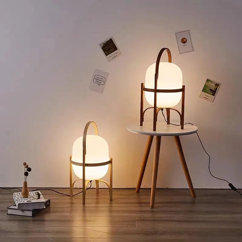 Afralia™ Cestita LED Floor Lamp: Modern Art Wood Light for Living Room, Bedroom & Study