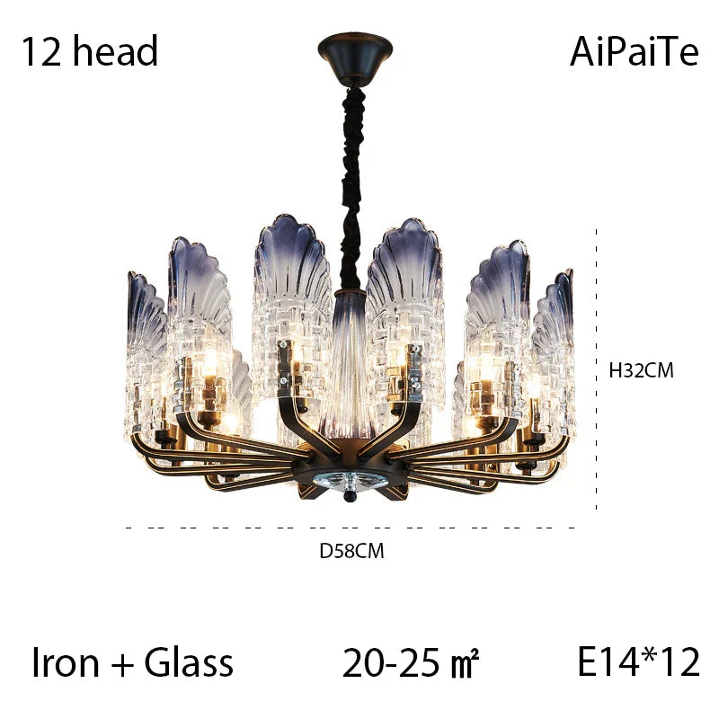 Afralia™ LED Jellyfish Chandelier - Modern Iron Lustre Lighting for Home Decor