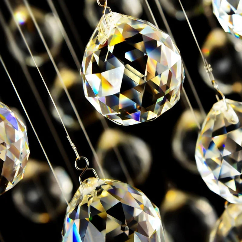 Afralia™ Modern Crystal Chandelier for Dining Room LED Luxury Indoor Lighting