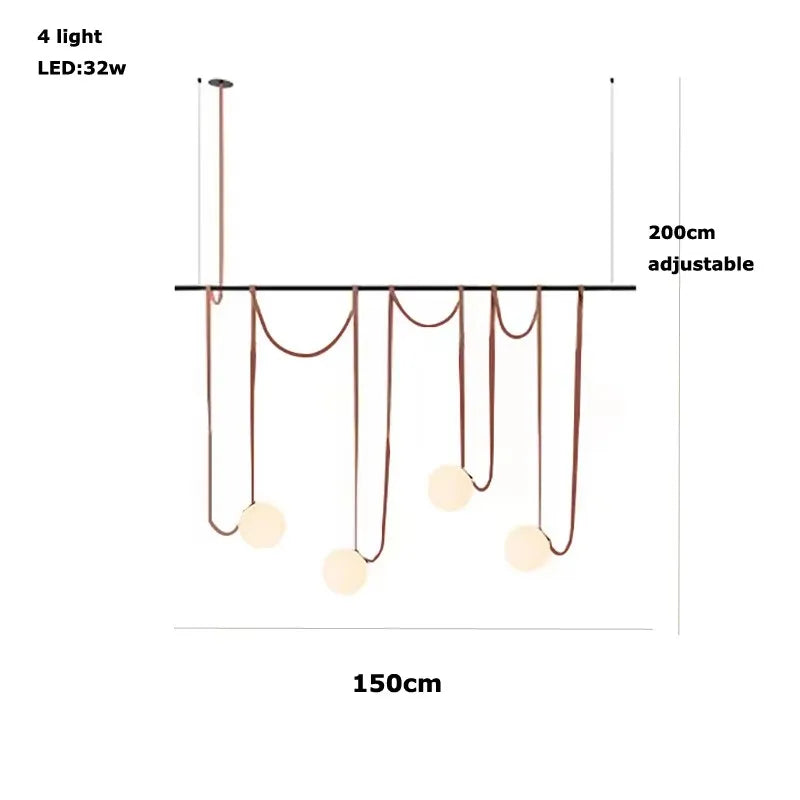 Afralia™ Glass Ball Designer Pendant Lamp for Home Decor and LED Lighting
