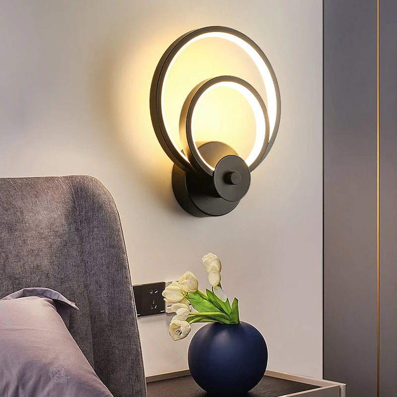 Afralia™ Nordic Acrylic LED Wall Sconce for Bedroom Restaurant Hallway