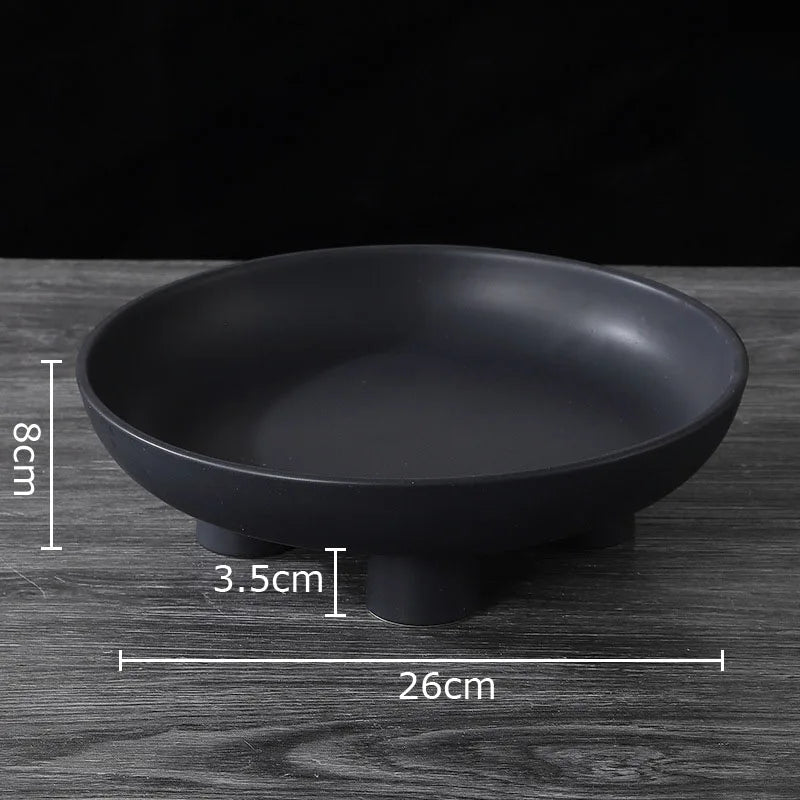 Afralia™ Ceramic Fruit Tray for Coffee Table, Living Room, Snacks, Desserts, Storage.