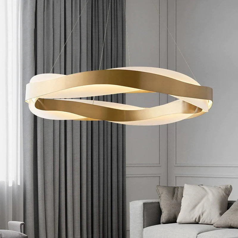 Afralia™ Luxury Circle Chandeliers Home Decoration Pendant Light for Living Room.