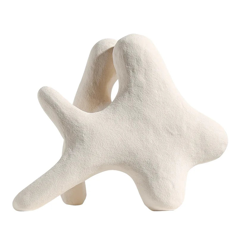 Afralia™ Starfish Coral Geometric Sculpture Decor Figurines Home Decoration