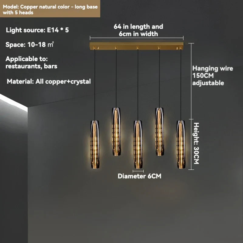 Afralia™ Crystal Pendant Light: Modern LED Round Hanging Lamp for Living Room and Dining Room