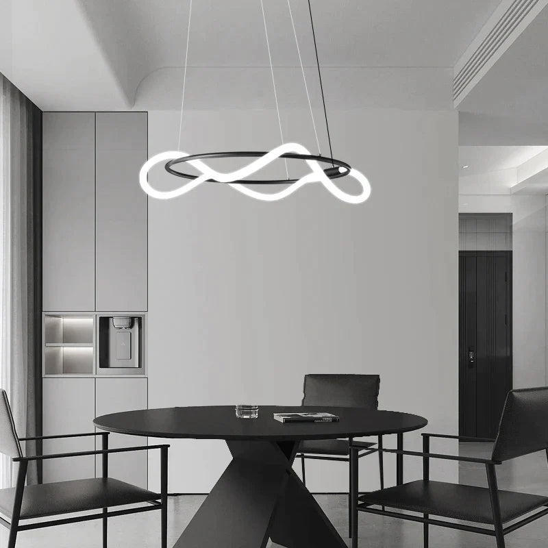 Afralia™ Luxe Ring Chandelier: Modern, Simple, Elegant Lighting for Home, Restaurant, and Bar